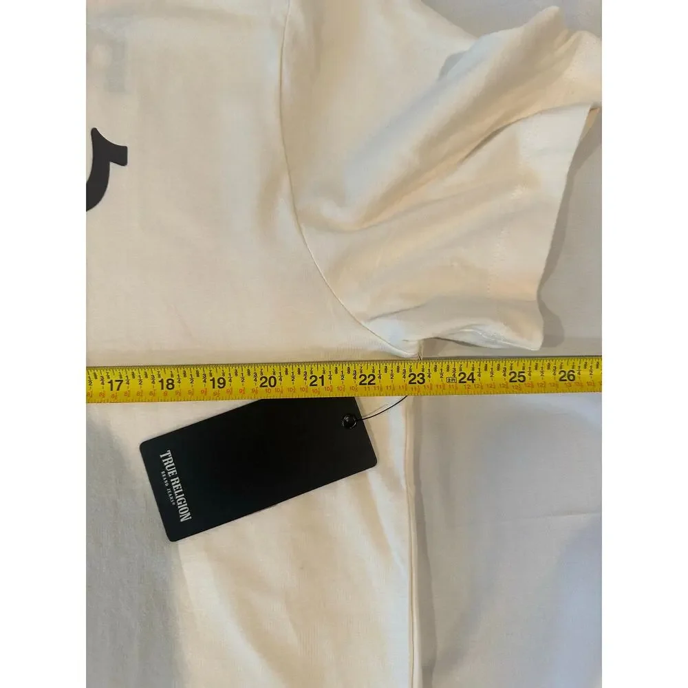 True Religion Men's Off-White World Tour LA Graphic T-Shirt Horseshoe NWT L